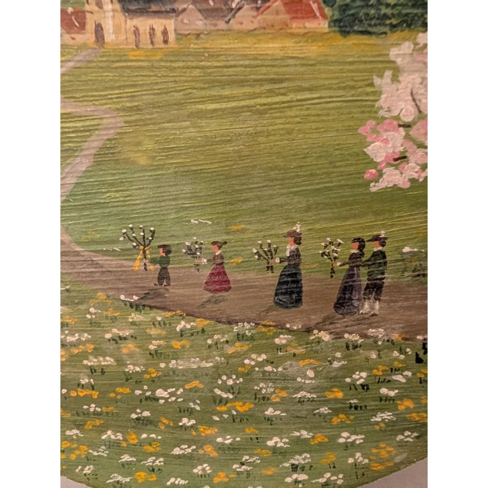 Hand Painted Folk Art 8.25